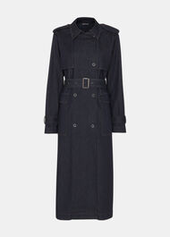 Cara Denim Trench Coat